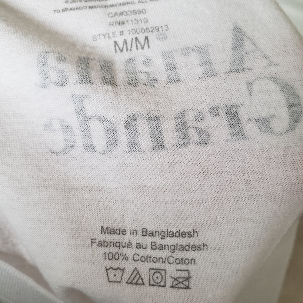 SOLD NWOT Ariana Grande upside down Oversized graphic tshirt M - Picture 6 of 6